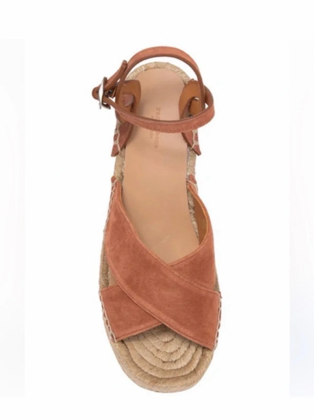 rag & bone Tan Suede Espadrille Platform Sandal
